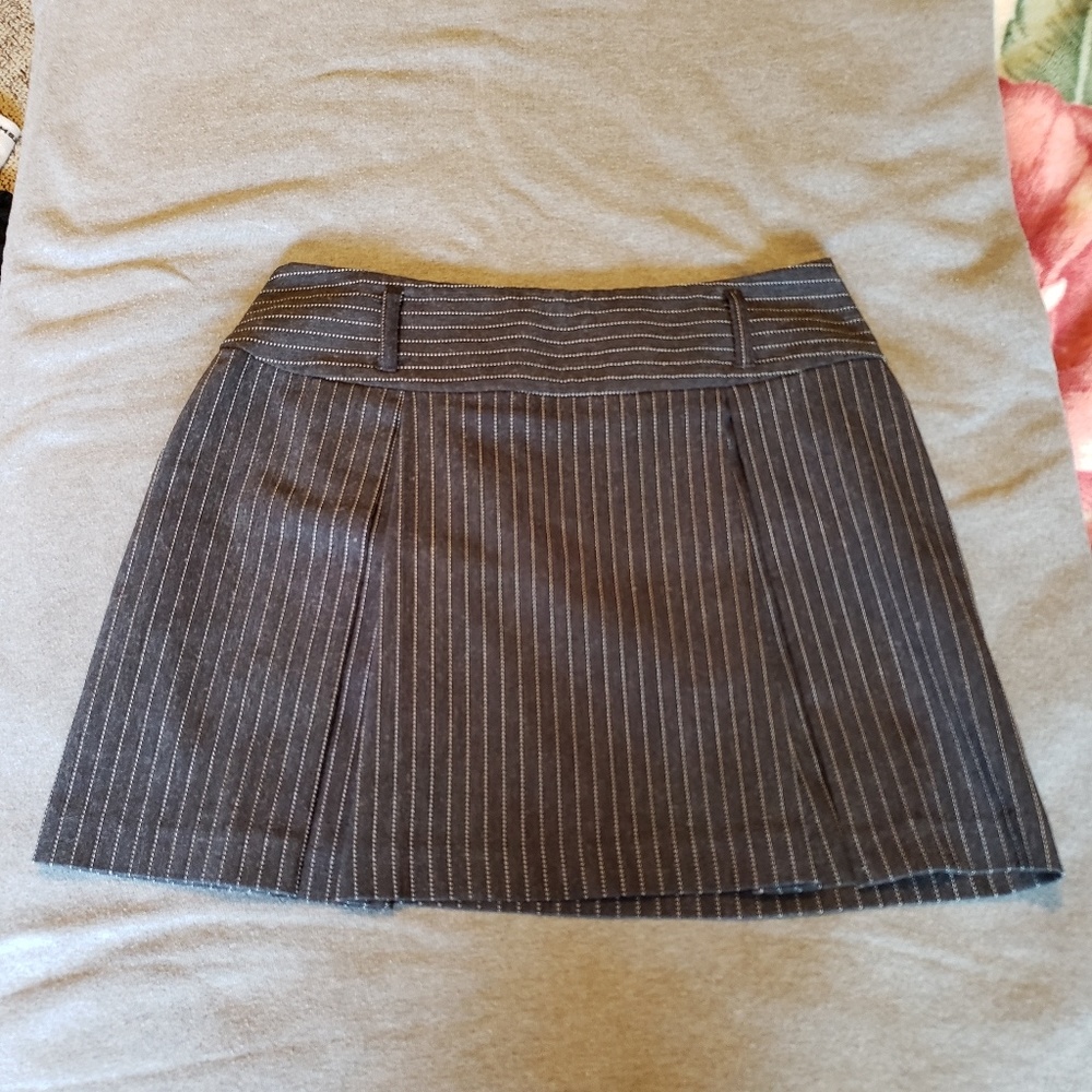 Black pin stripped skirt